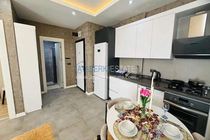 Purchase Turnkey 1+1 apartment in Kargicak - 350 meters from the sea 10