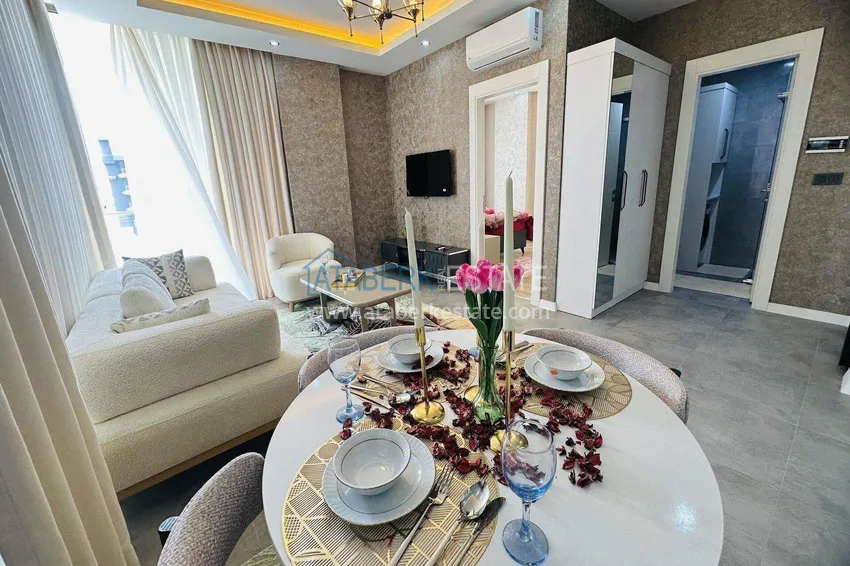 Purchase Turnkey 1+1 apartment in Kargicak - 350 meters from the sea 14