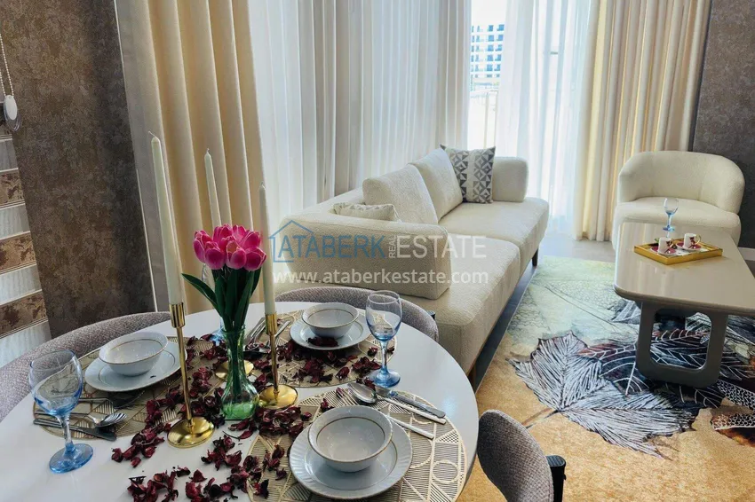 Purchase Turnkey 1+1 apartment in Kargicak - 350 meters from the sea 15