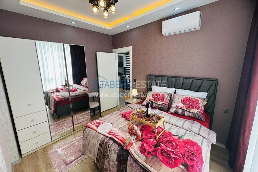 Purchase Turnkey 1+1 apartment in Kargicak - 350 meters from the sea 17