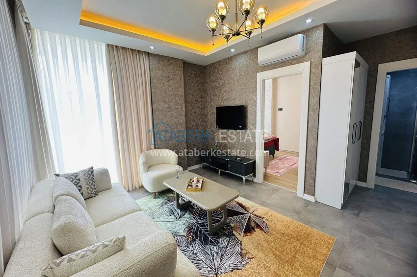 Purchase Turnkey 1+1 apartment in Kargicak - 350 meters from the sea 5