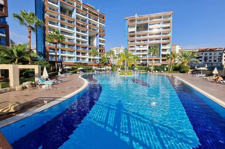 Long-term rent in Alanya - 1+1 apartment in Cikcilli with furniture No. 9 11