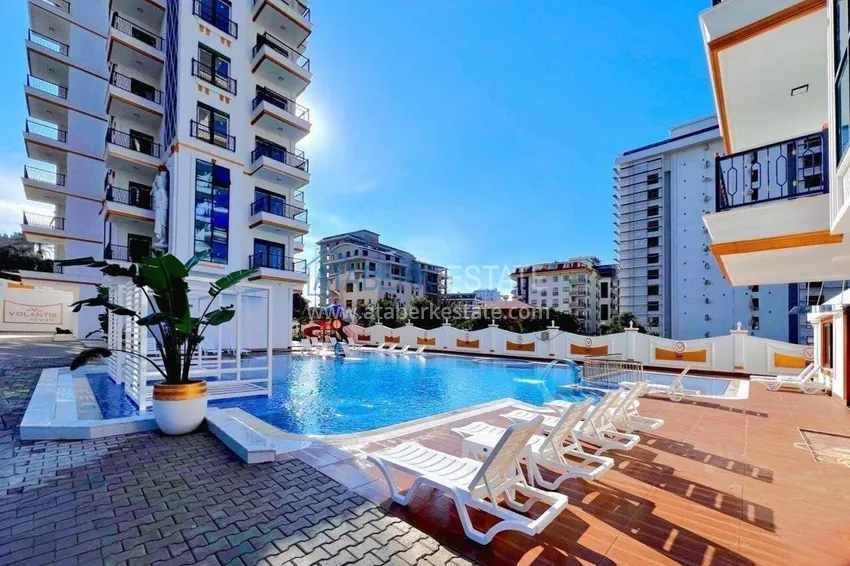 1+1 apartment in Mahmutlar, furnished - a bargain price and a modern residence 5