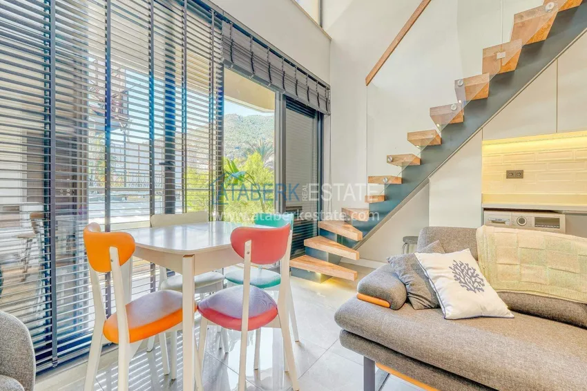Purchase Loft 1+1 apartment in the center of Alanya - stylish interior, 250 meters from Cleopatra beach 10