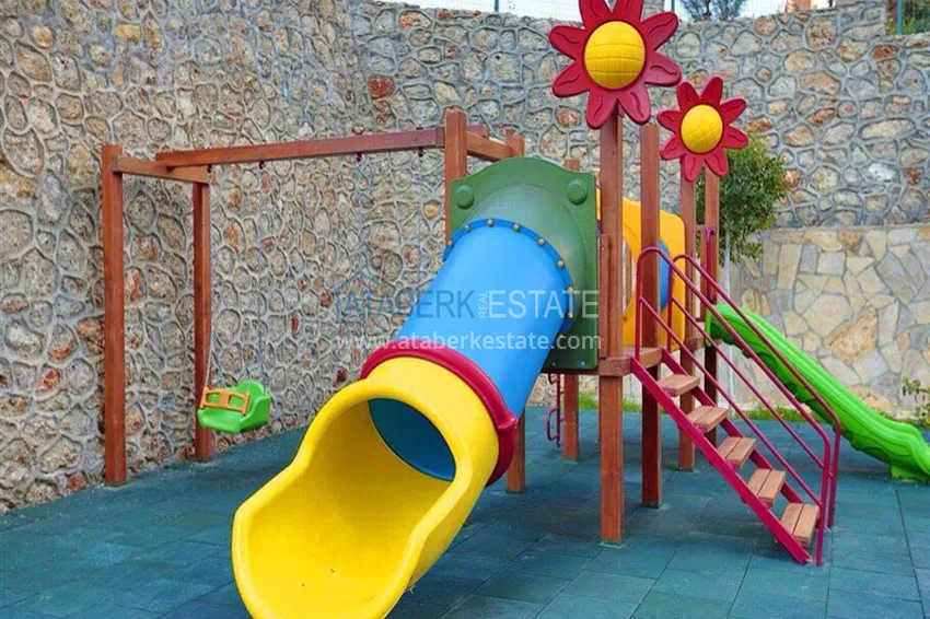 1+1 apartment in Tosmur, 76 m2 with furniture and sea view - property for a residence permit in Alanya 11