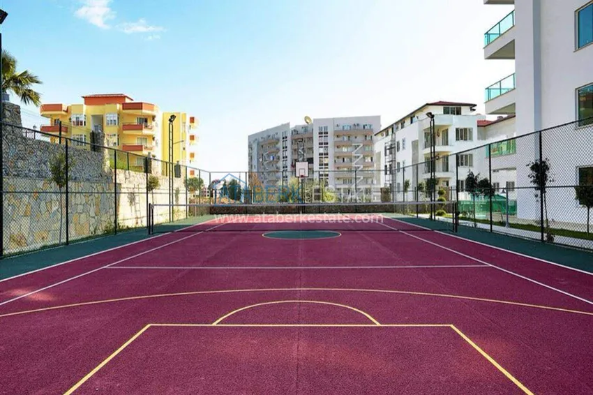 1+1 apartment in Tosmur, 76 m2 with furniture and sea view - property for a residence permit in Alanya 12