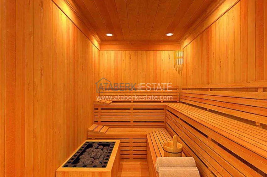 1+1 apartment in Tosmur, 76 m2 with furniture and sea view - property for a residence permit in Alanya 26