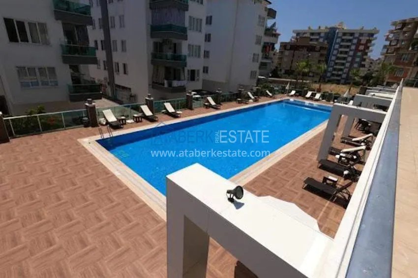 1+1 apartment in Tosmur, 76 m2 with furniture and sea view - property for a residence permit in Alanya 7