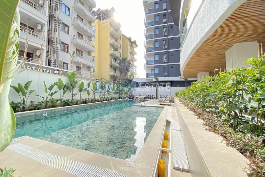 1+1 apartment in the center of Alanya — furniture, mountain view, 250 meters from Cleopatra beach 13