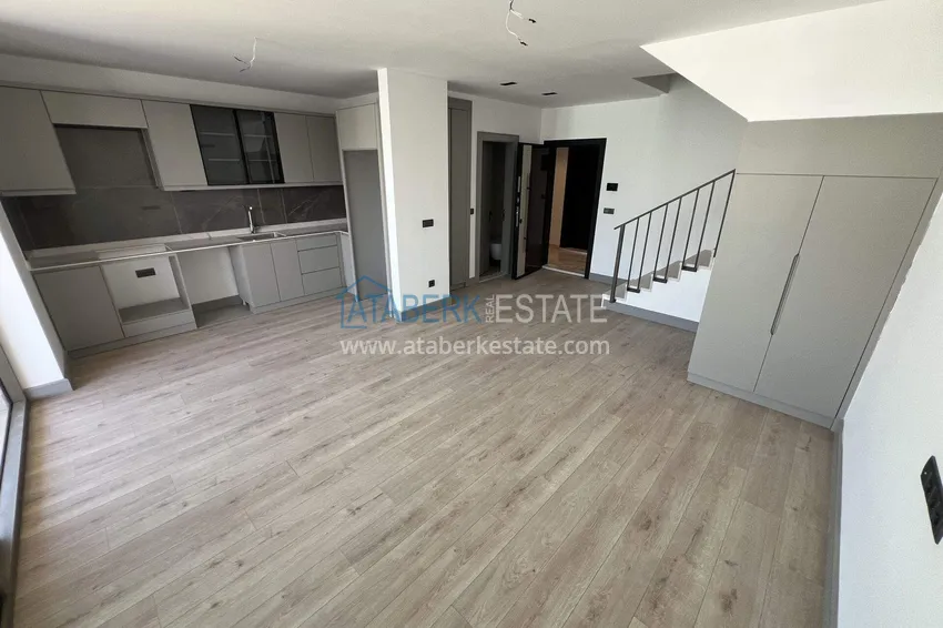 Kupuj Dwupoziomowy penthouse 2+1 przy plaży w Alanya, dzielnica Kestel 20