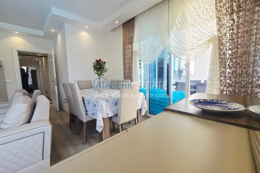 Purchase 3+1 apartment for residence permit and citizenship in Alanya - from the owner with furniture, Oba district 8