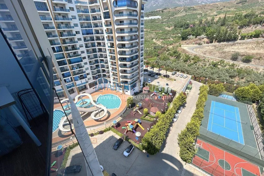 Purchase 3+1 apartment in Alanya, Mahmutlar district — linear with furniture and panoramic views of the sea and mountains 15 