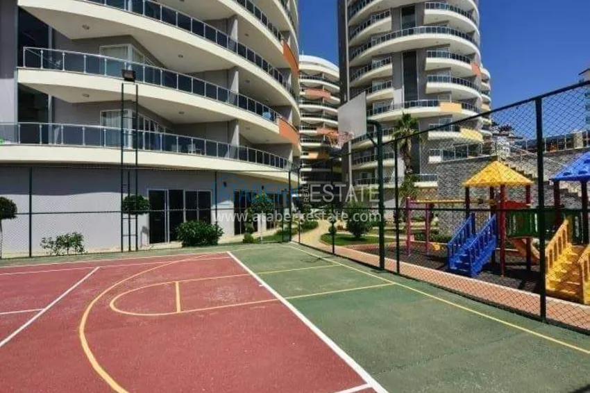 1+1 apartment in Alanya, Cikcilli district - furnished and with sea view, glazed balcony 9 