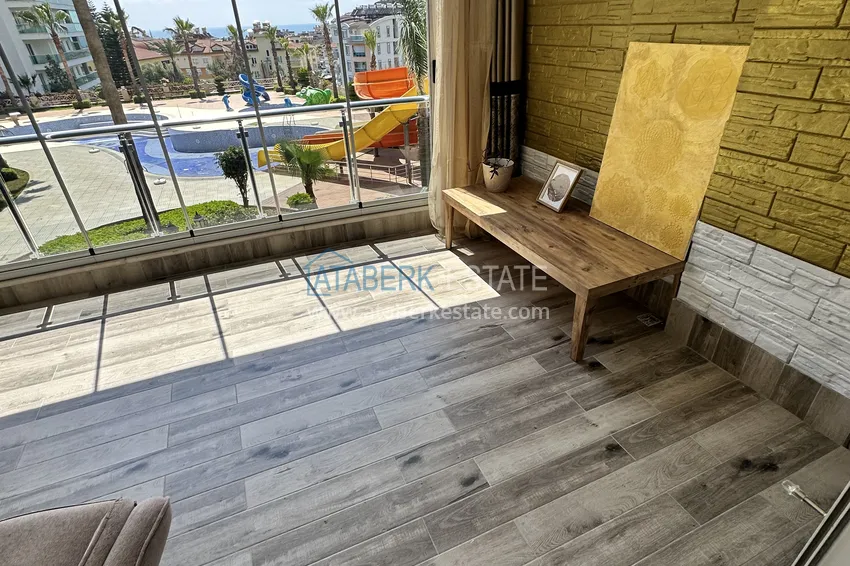 Purchase 1+1 apartment in Alanya, Cikcilli district - furnished and with sea view, glazed balcony 17 
