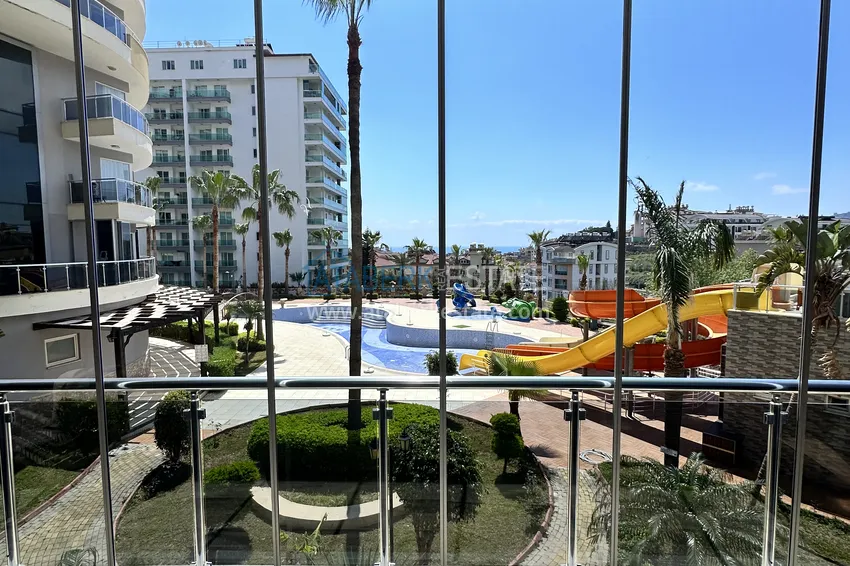 Purchase 1+1 apartment in Alanya, Cikcilli district - furnished and with sea view, glazed balcony 18 