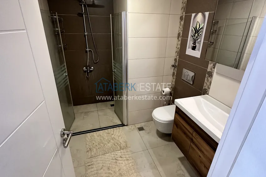 Purchase 1+1 apartment in Alanya, Cikcilli district - furnished and with sea view, glazed balcony 20 