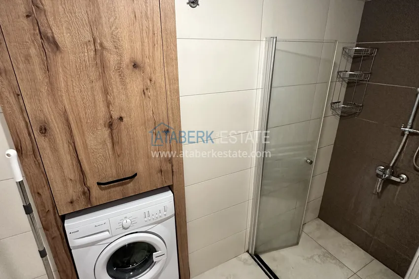Purchase 1+1 apartment in Alanya, Cikcilli district - furnished and with sea view, glazed balcony 21 