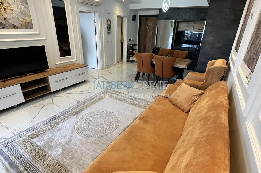 Purchase 1+1 apartment in Alanya, Cikcilli district - furnished and with sea view, glazed balcony 8 