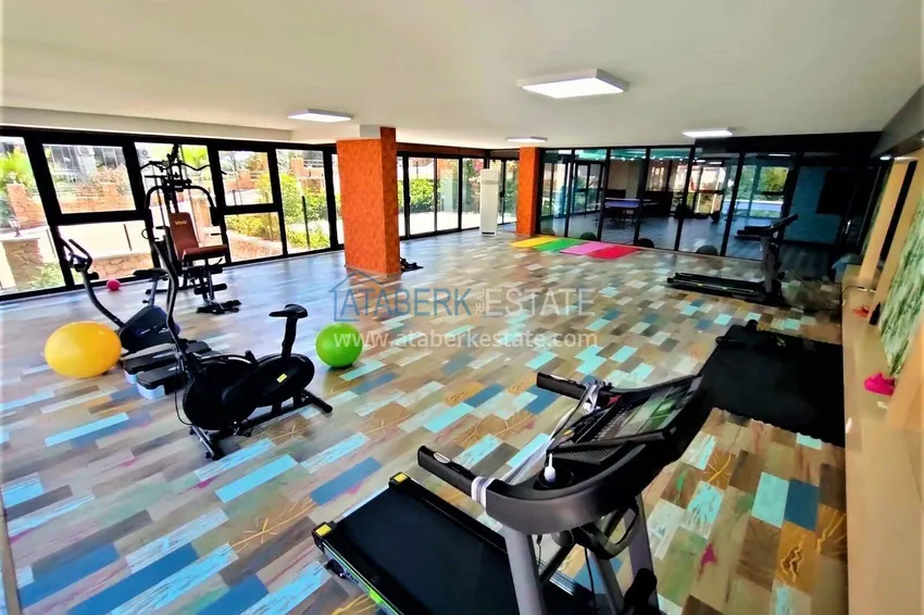 2+1 apartment in Alanya, Tosmur district - furnished, mountain and sea view 15 