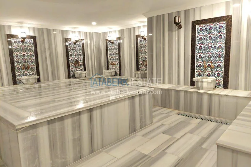 Apartament pod klucz z 1 sypialnią i przeszklonym balkonem w Alanya w dzielnicy Avsallar. Dostępna jest rata 37