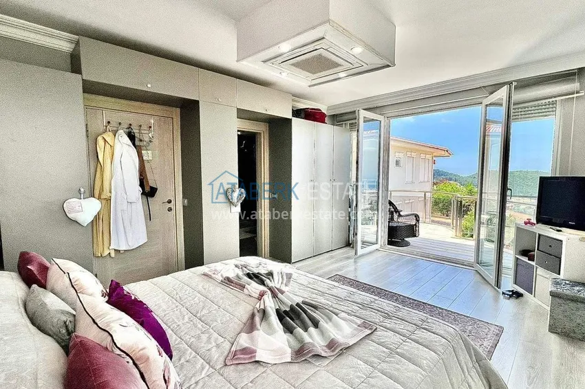 Purchase 5+1 furnished villa in Alanya, Kargicak district 19 