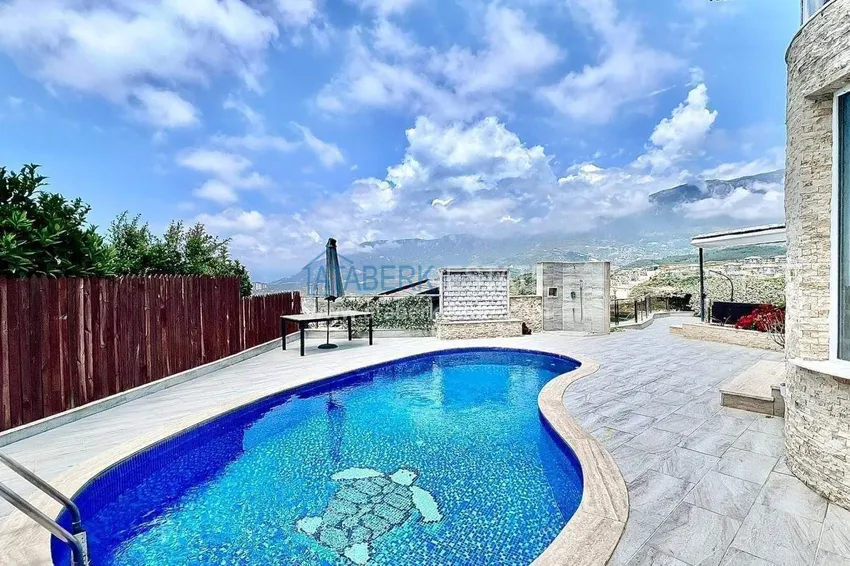 5+1 furnished villa in Alanya, Kargicak district 3 