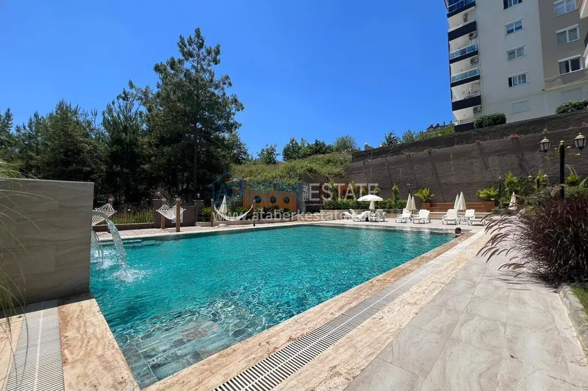 2+1 apartment in Alanya, Avsallar district - private garden, built-in furniture 4