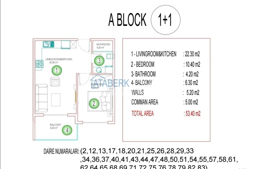 Buy cheap 1+1 apartments in Alanya at a special price from the owner - interest-free installments up to 12 months 1
